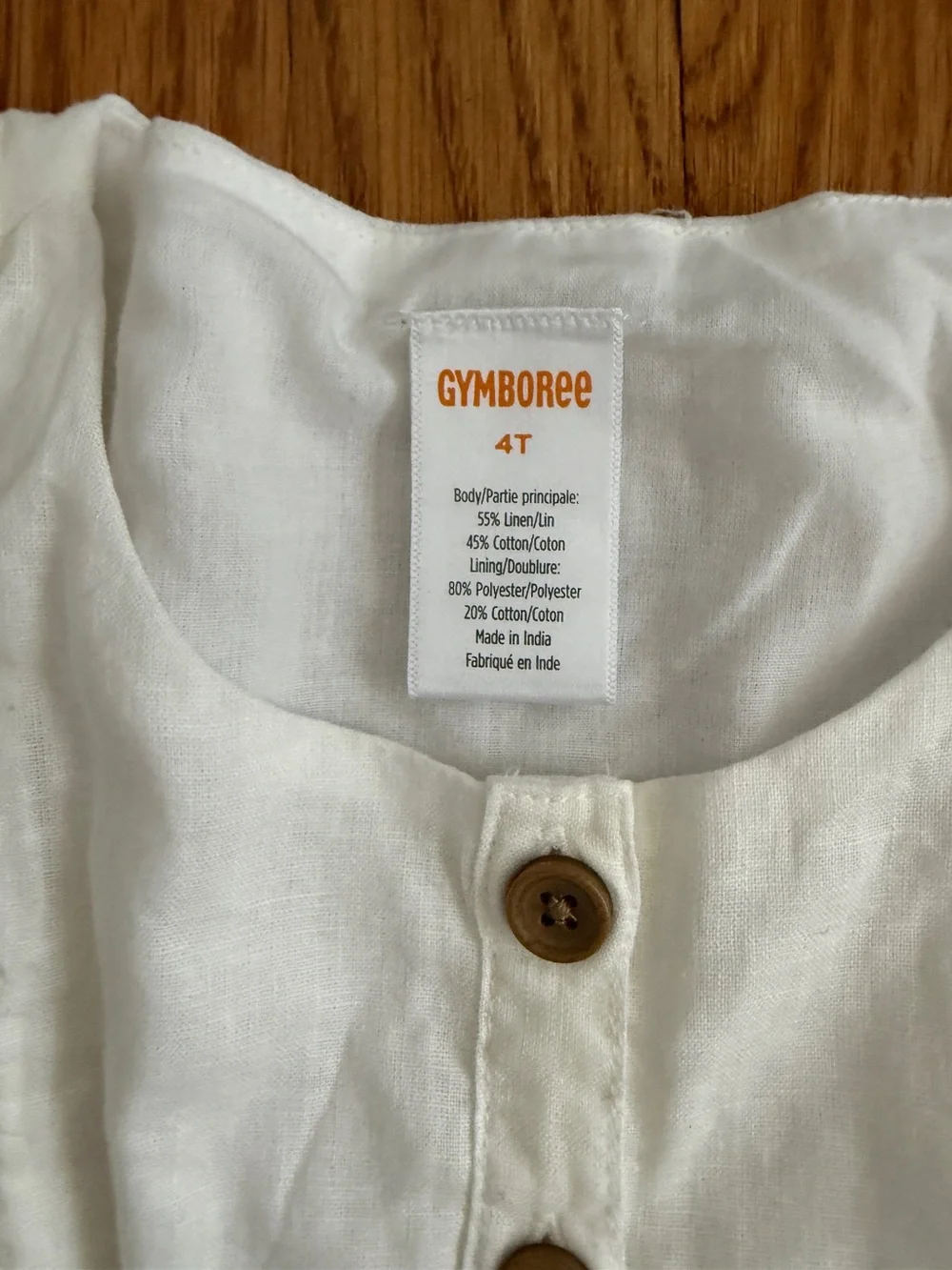 Gymboree white ruffle girls dress New 4T